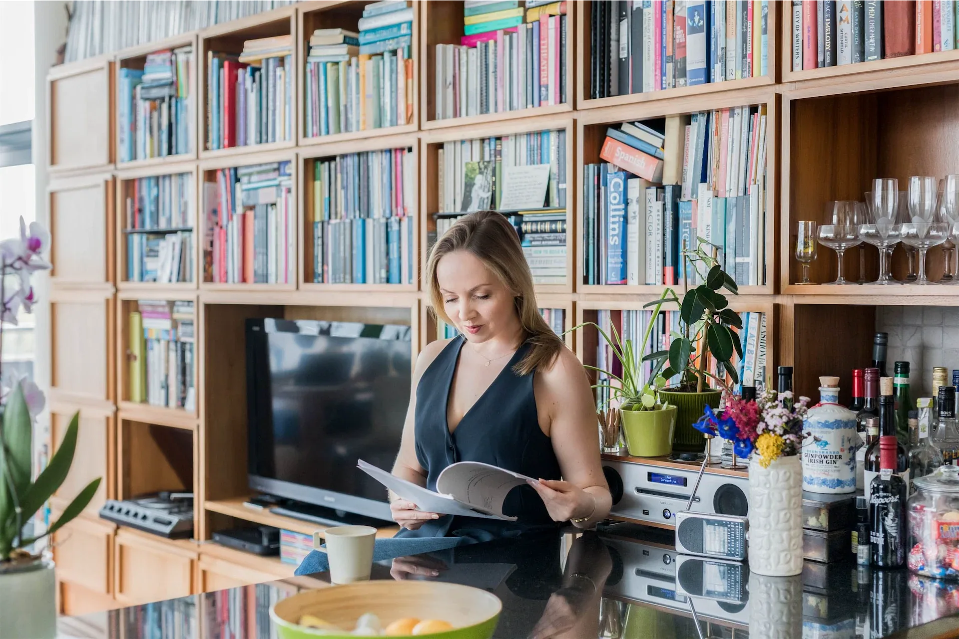 An exclusive peek inside a stylish book-filled Dublin apartment